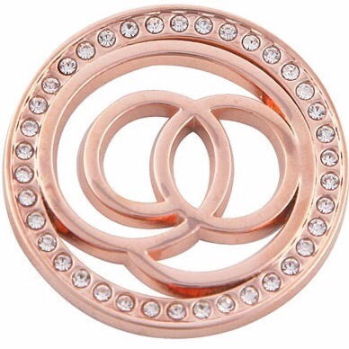 Knots of Circles Rose Gold Coin - Gracie Roze