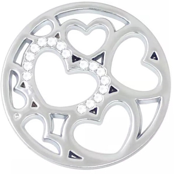Silver - Hearts to Hold Coin - Gracie Roze