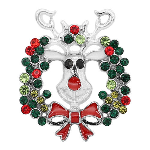 Reindeer Wreath Standard Snap - Gracie Roze