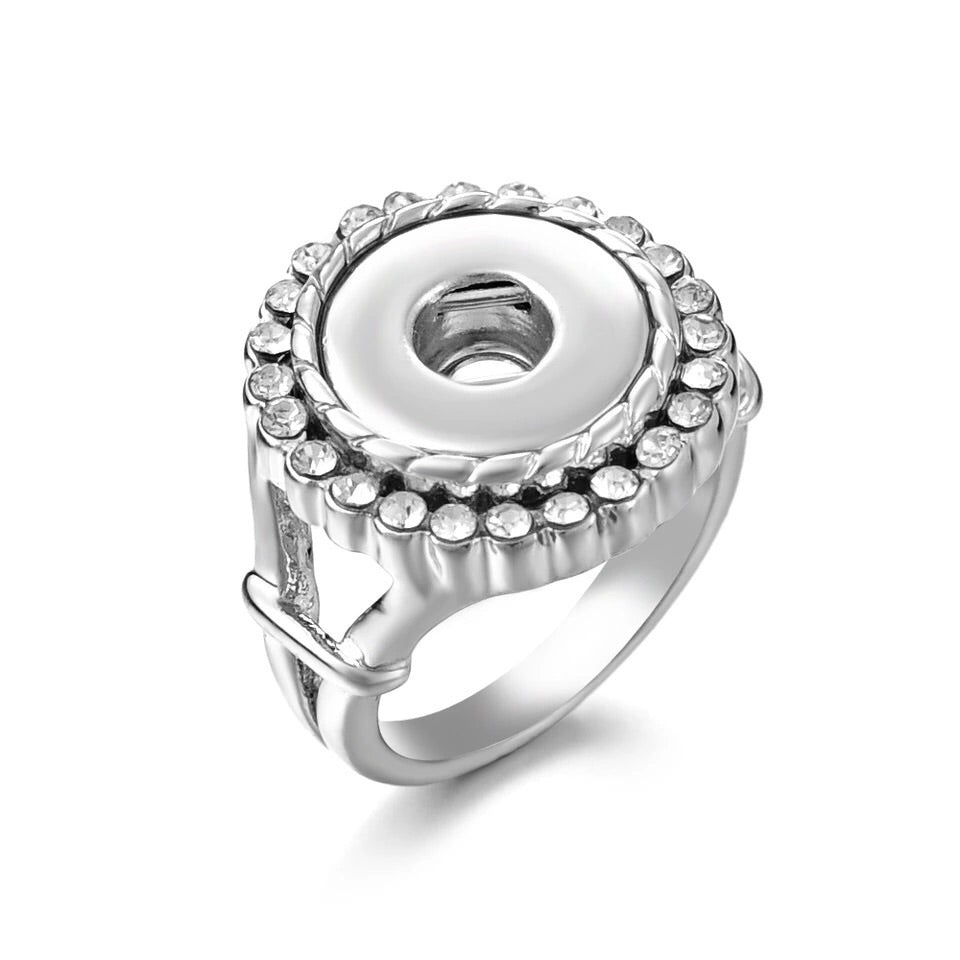 Simple Crystal Mini Snap Ring - Gracie Roze