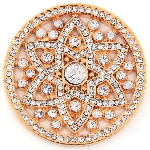 Gold Crystal 6 Sided Star Coin - Gracie Roze