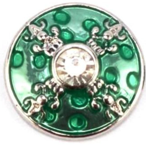 Emerald Green Metal Mini Snap - Gracie Roze