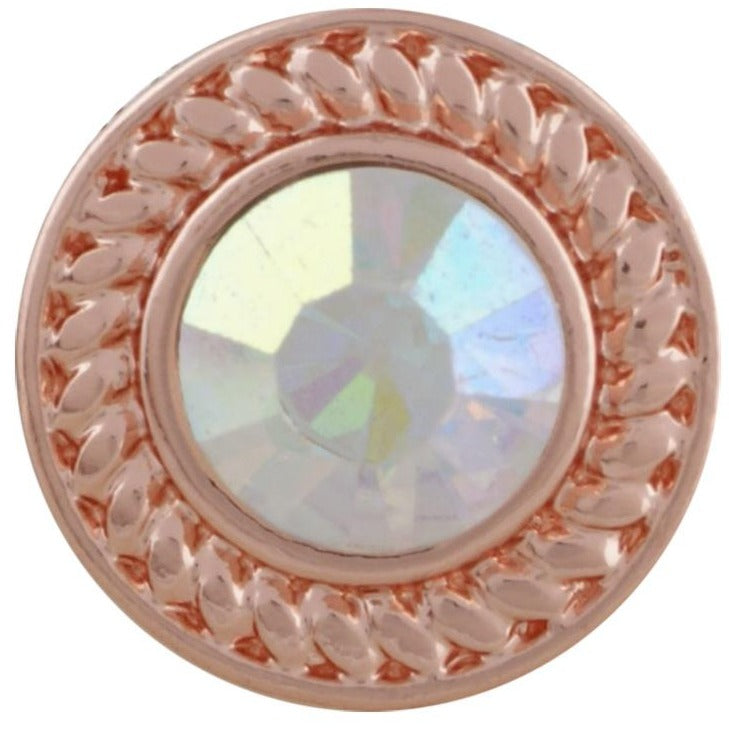 Rose Gold Opal Braid Mini Snap - Gracie Roze