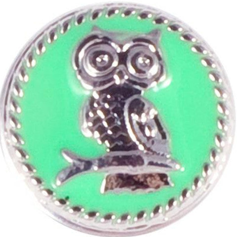 Mint Green Owl Snap - Gracie Roze