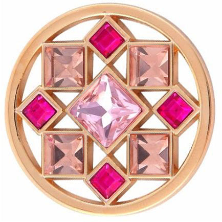 Gold and Pink Geometric Coin - Gracie Roze