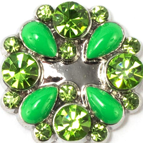 Green Crystal Wreath Snap - Gracie Roze
