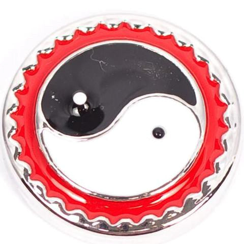 Yin Yang Black and Red Snap - Gracie Roze