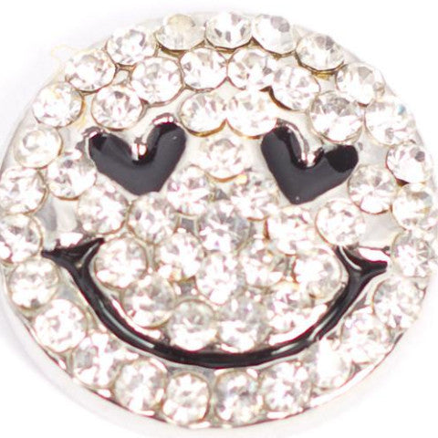 Smiley Crystal Face Snap - Gracie Roze
