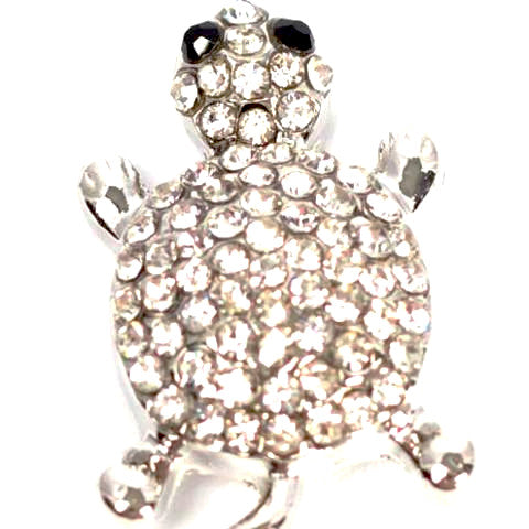 White Crystal Turtle Snap - Gracie Roze