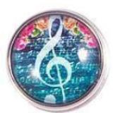Colorful Music Note Snap - Gracie Roze