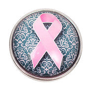 Pink and Grey Breast Cancer Snap - Gracie Roze