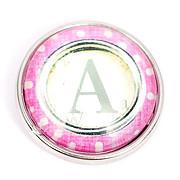 Pink Polka Dot Letters A-M Snaps - Gracie Roze