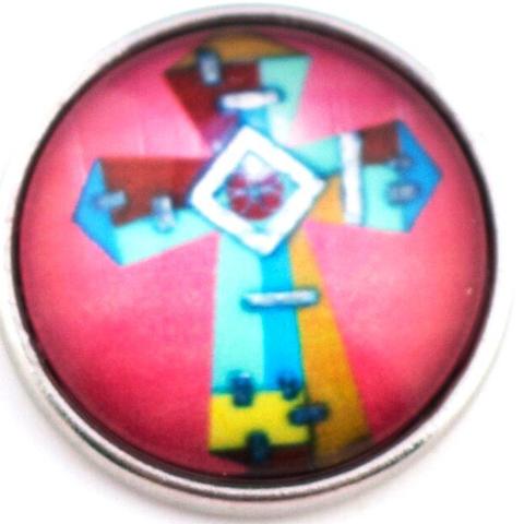 Stained Glass Cross Snap - Gracie Roze