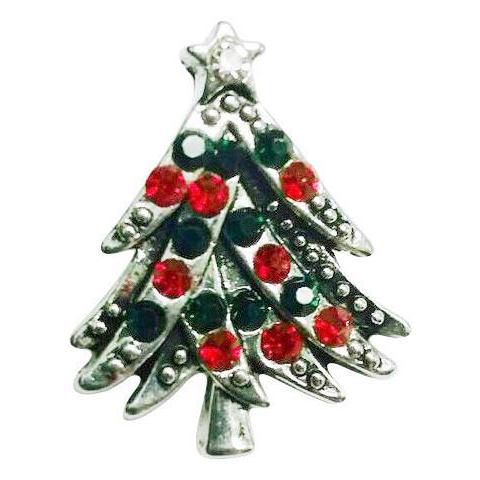 Red and Green Bling Tree Snap - Gracie Roze