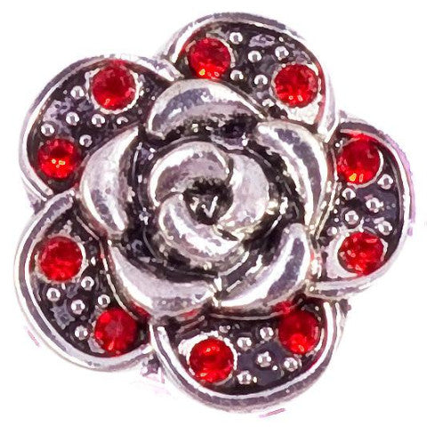 Vintage Red Rose Petal Snap - Gracie Roze