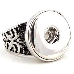 Tribal Design Fitted Snap Ring size 7 - Gracie Roze